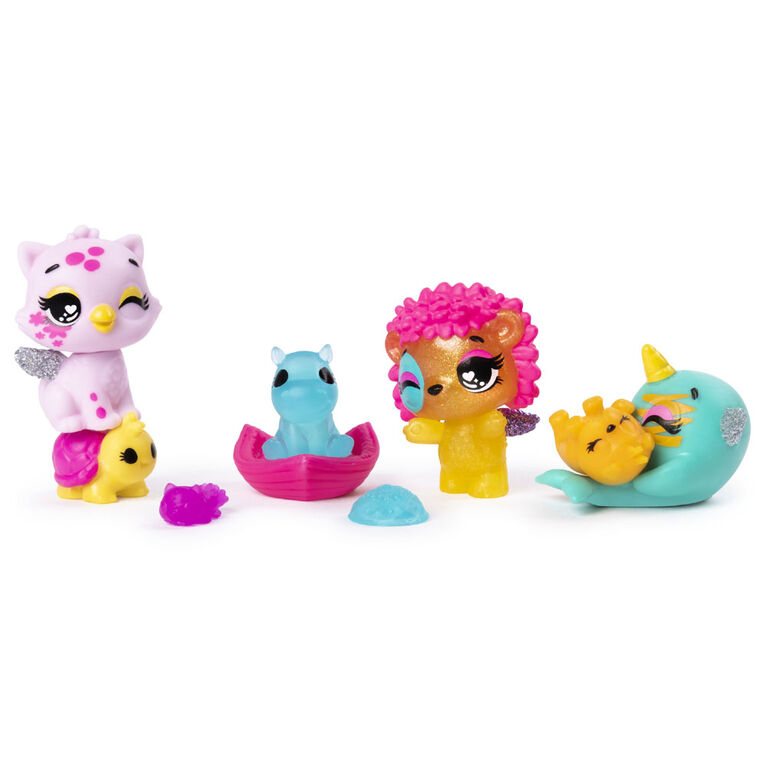 Hatchimals CollEGGtibles, Coffret Multi animalerie Pet Obsessed avec 3 CollEGGtibles, 3 animaux de compagnie et accessoires (les styles peuvent varier)