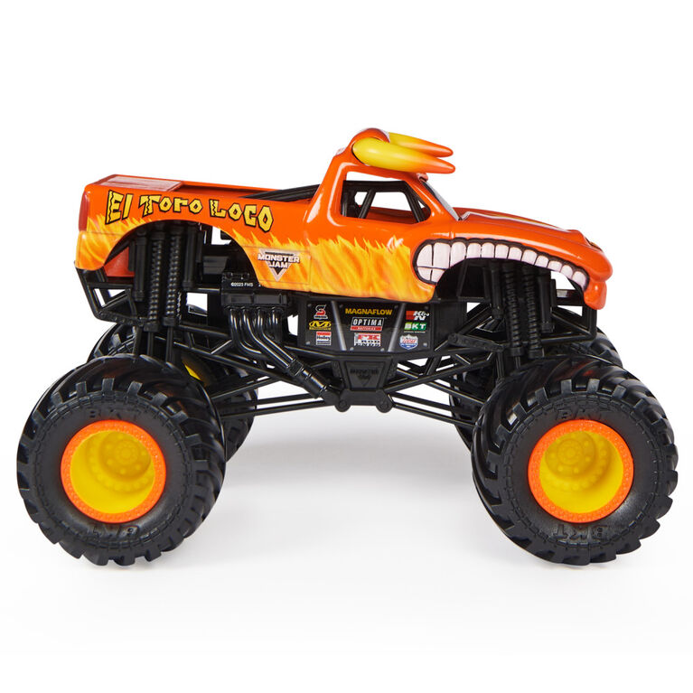 Monster Jam, Official El Toro Loco Monster Truck, Collector Die-Cast Vehicle, 1:24 Scale