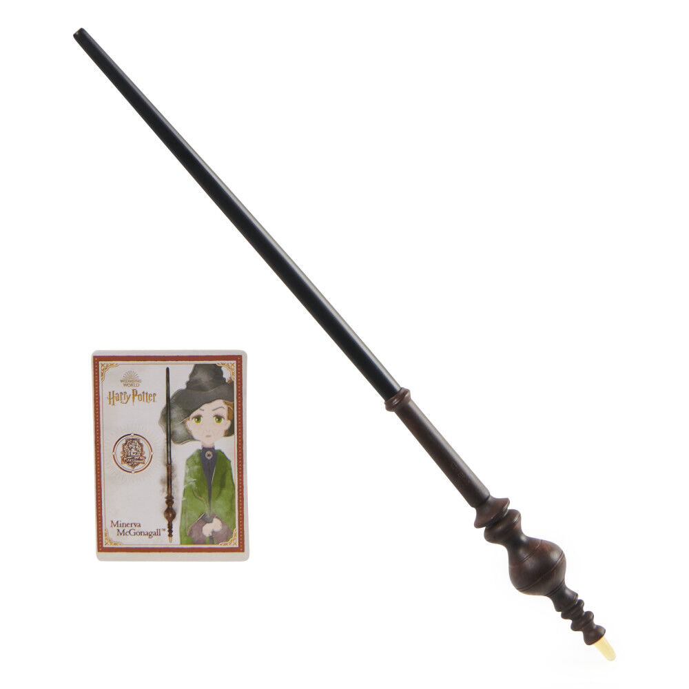 Wizarding World Harry Potter 12 inch Spellbinding Minerva McGonagall Magic Wand with Collectible Spell Card
