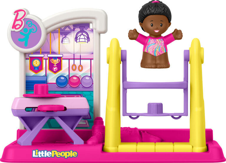 Fisher-Price Little People Barbie Gymnastics Playset for Toddlers & Preschool Kids, 1 Figure