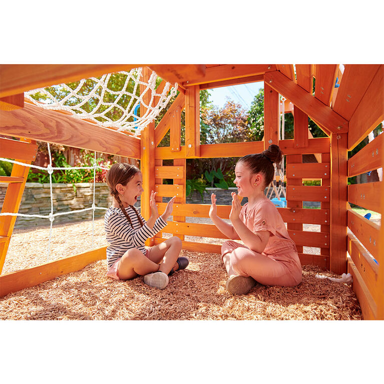Portique de jardin Panther Peak Real Wood Adventures Little Tikes pour les enfants