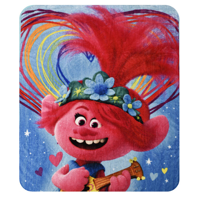 Trolls Kids Fleece Throw Blanket (50x60") Poppy