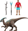 Jurassic World Rebirth Coffret fig. Reuben Delgado, Parasaurolophus