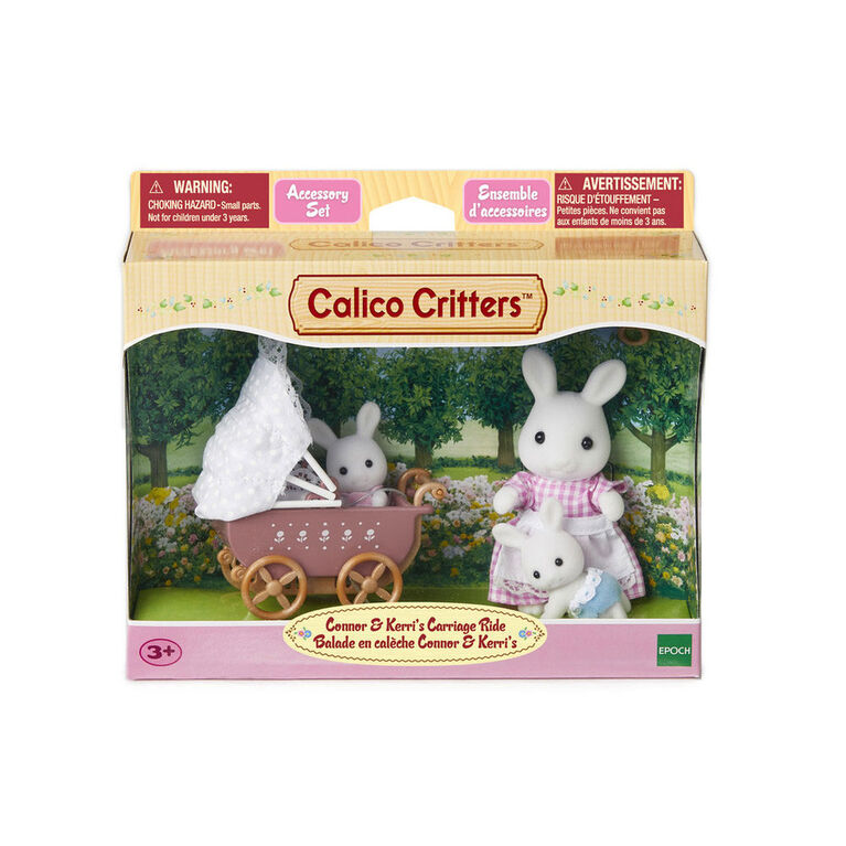 Calico Critters Balade en caleche Connor & Kerri's - les motifs peuvent varier