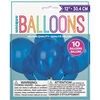 12" Latex Balloons, 10 pieces - - Twilight Blue