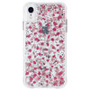 Étui rigide ajusté Karat de Case-Mate pour iPhone Xr, rose fleur ditsy