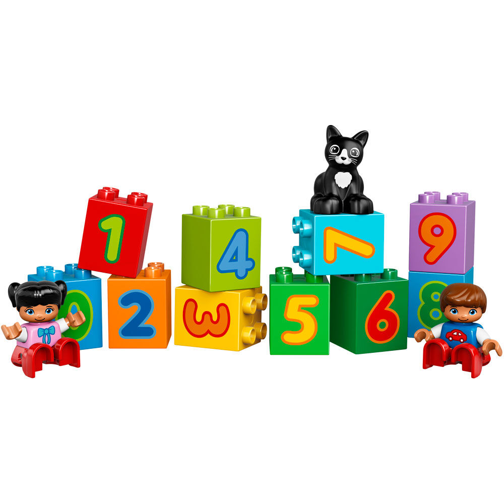 lego duplo my first number train toy building set