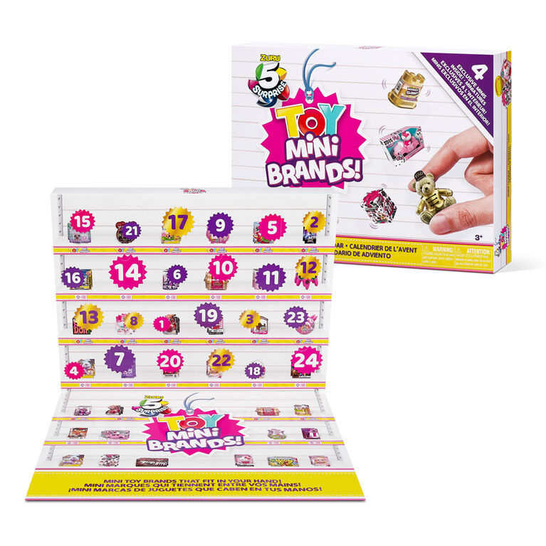 Toy Mini Brands Limited Edition Advent Calendar with 4 Exclusive Minis by ZURU