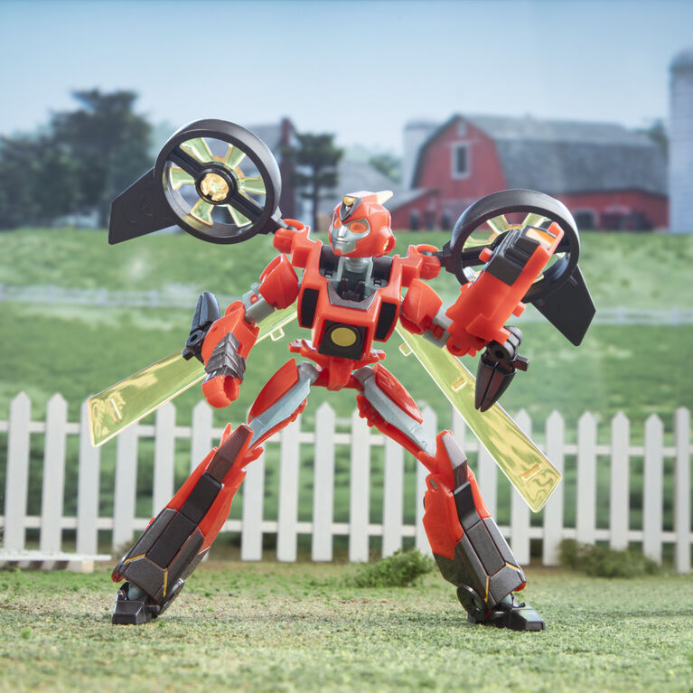 Transformers EarthSpark, figurine Terran Twitch classe Deluxe de 12,5 cm, jouet robot