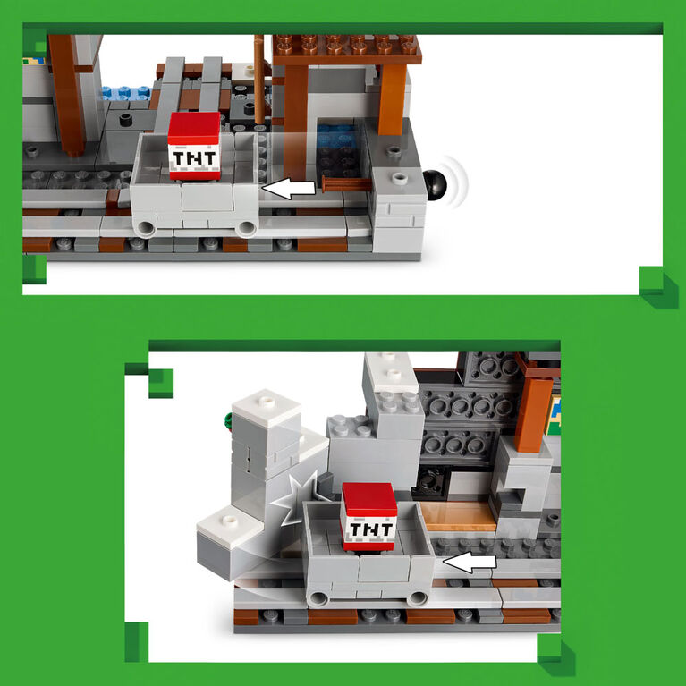 LEGO Minecraft The Pickaxe Mine Kids Toy - Pretend Play Gift Idea for Kids 8+ - 21277