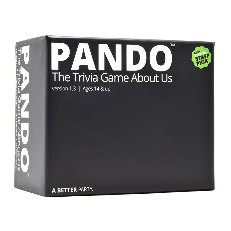 PANDO - Le Jeu-Questionnaire À Propos De Nous - Édition anglaise