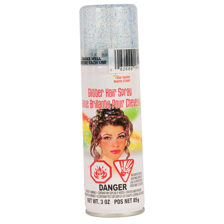 Blue Glitter Hairspray