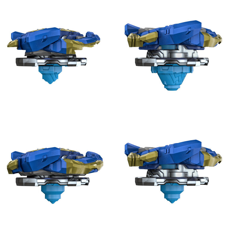 Beyblade Burst QuadDrive, Starter Pack avec toupie Salvage Valtryek V7 type attaque/endurance et lanceur
