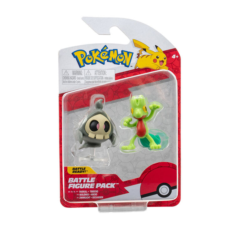 Pokémon - Paquet de figurines de combat - Skélénox (Duskull) et Arcko (Treecko)
