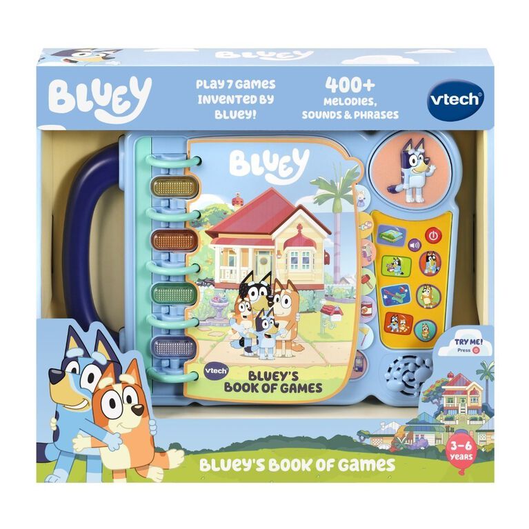 VTech Bluey Bluey's Book of Games - English Edition