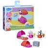 Peppa Pig Toys Peppa's Sleepover Playset Toy for Preschoolers, 2 Figures and 3 Themed Accessories