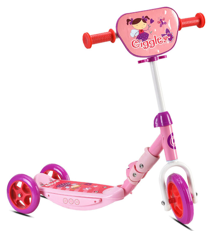 LifeGoods HappyStep - Scooter pour enfants avec 3 Roues lumineuses - 3-5 ans  