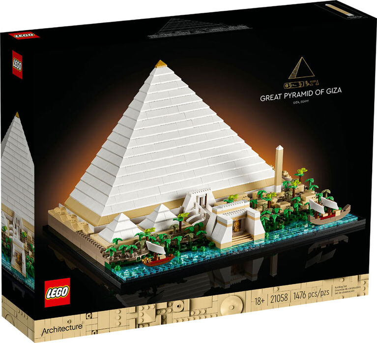 LEGO Architecture Great Pyramid of Giza 21058 Building Kit (1,476 Pieces)