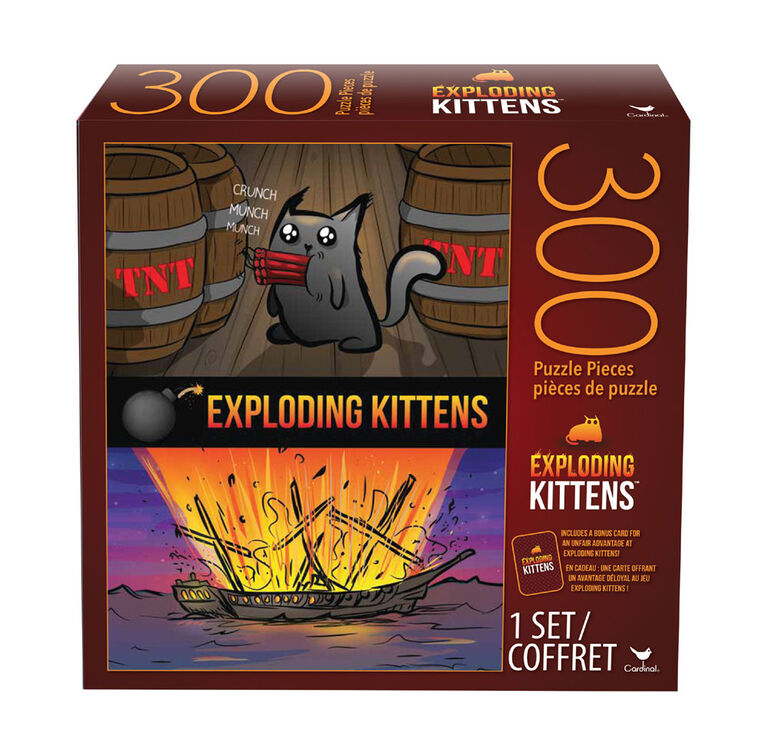 Exploding Kittens 300-Piece Jigsaw Puzzle