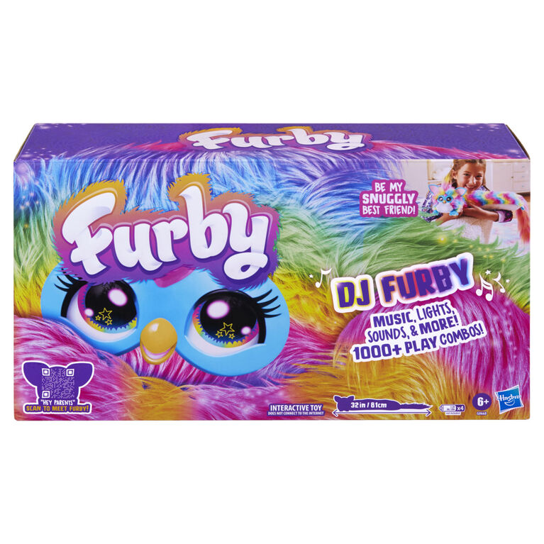 Furby DJ Furby Rainbow Electronic Plush Toy for Girls & Boys 6+ - English Version
