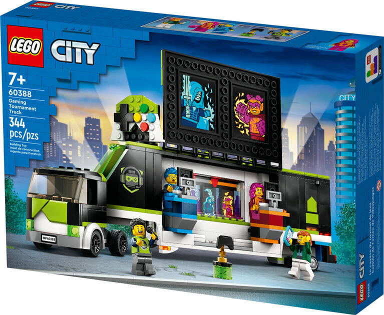 LEGO City Le camion du tournoi de jeux 60388; Ensemble de jouet de construction (344 pièces)