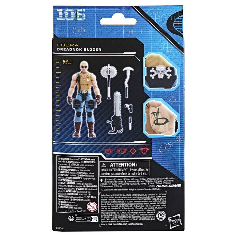 G.I. Joe Classified Series Dreadnok Buzzer, Collectible G.I. Joe Action Figure (6 Inch), 106