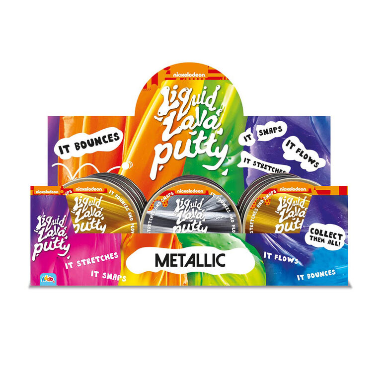 Nickelodeon Liquid Lava Putty Metallic Assortment - R Exclusive - Assortment May Vary