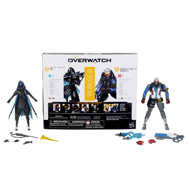 Overwatch Ultimates Series - Pack de 2 Soldat : 76 et Ana modèle Nuhas.