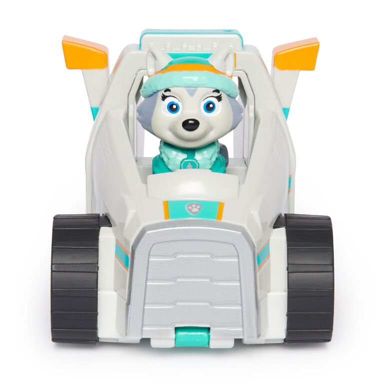 PAW Patrol, Everest Snow Plow, Véhicule avec figurine articulée à collectionner, jouets respectueux de la planète