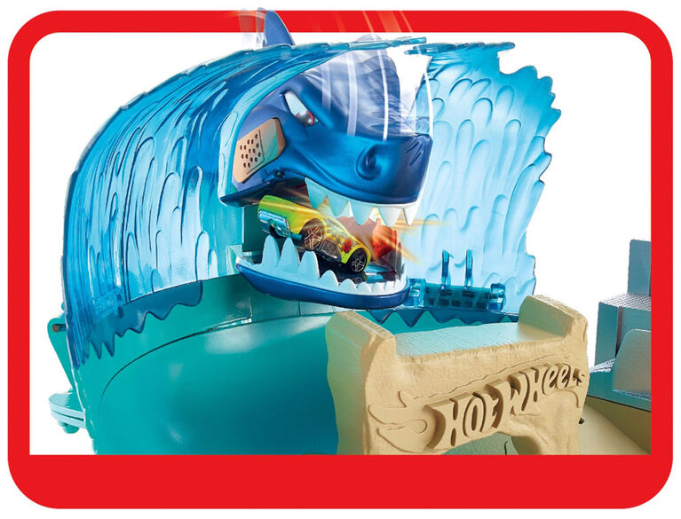 Hot Wheels Ciity - Coffret de jeu L'Attaque Du Requin