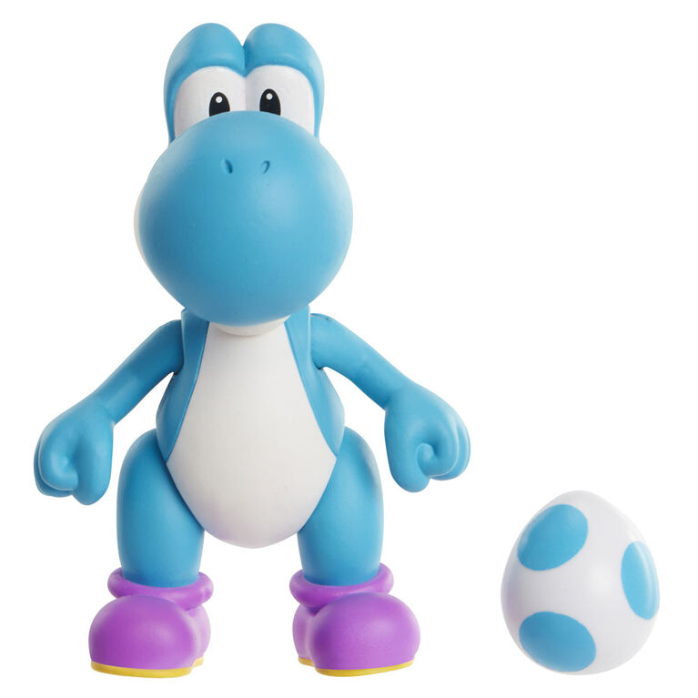 Nintendo 4In Figure Light Blue Yoshi Wave 9