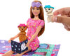 Barbie Doll & Puppy Slumber Party Playset with 2 Toy Dog Figures & 10+ Accessories, Color-Change