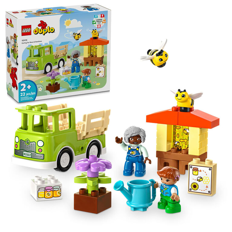 LEGO DUPLO Town Caring for Bees & Beehives Toy, Educational Toy 10419