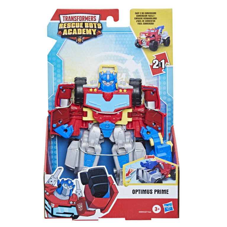 Transformers Rescue Bots Academy Optimus Prime Converting Toy Robot