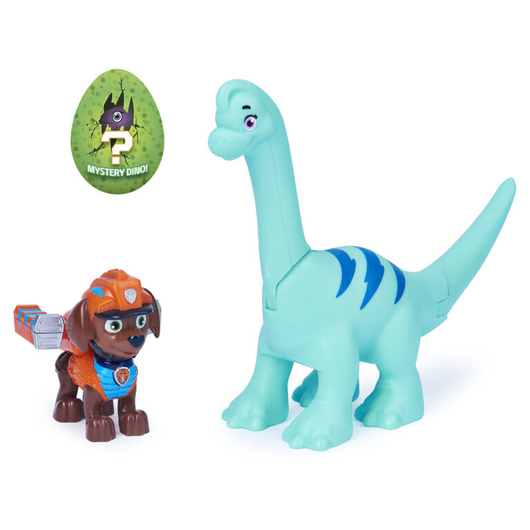 PAW Patrol, Coffret de figurines articulées Dino Rescue Zuma et dinosaure