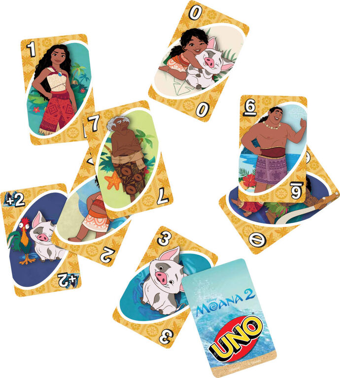 UNO Disney Moana 2 Card Game for Kids & Family Night