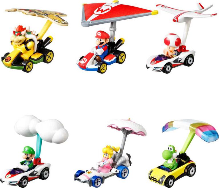 Hot WheelsMariokart Luigi P-Wing & Cloud Glider