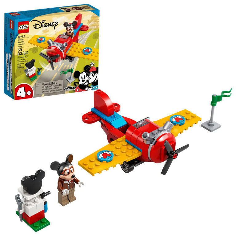 LEGO Mickey and Friends L'avion à hélice de Mickey Mouse 10772 (59 pièces)