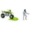 Supercross, Moto authentique de Devon Raper en métal moulé à l'échelle 1:24 avec figurine motocycliste, pour les enfants et les collectionneurs à partir de 3 ans