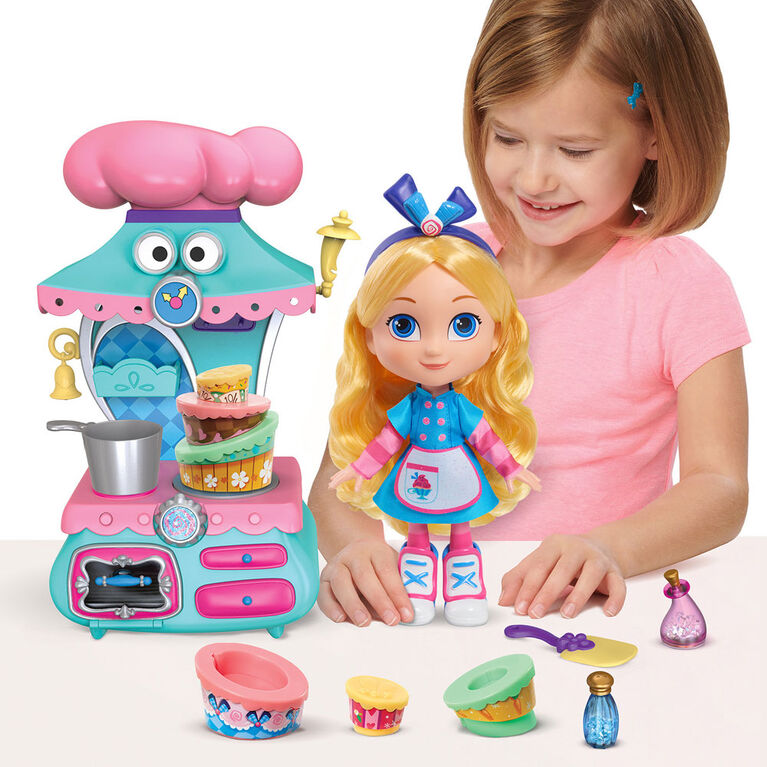 Disney Junior Alice's Wonderland Bakery 10 Inch Alice and Magical Oven Playset with Doll and Accessories