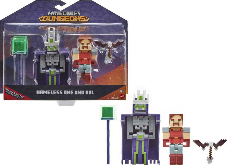 Minecraft Dungeons Nameless One and Hal Figures