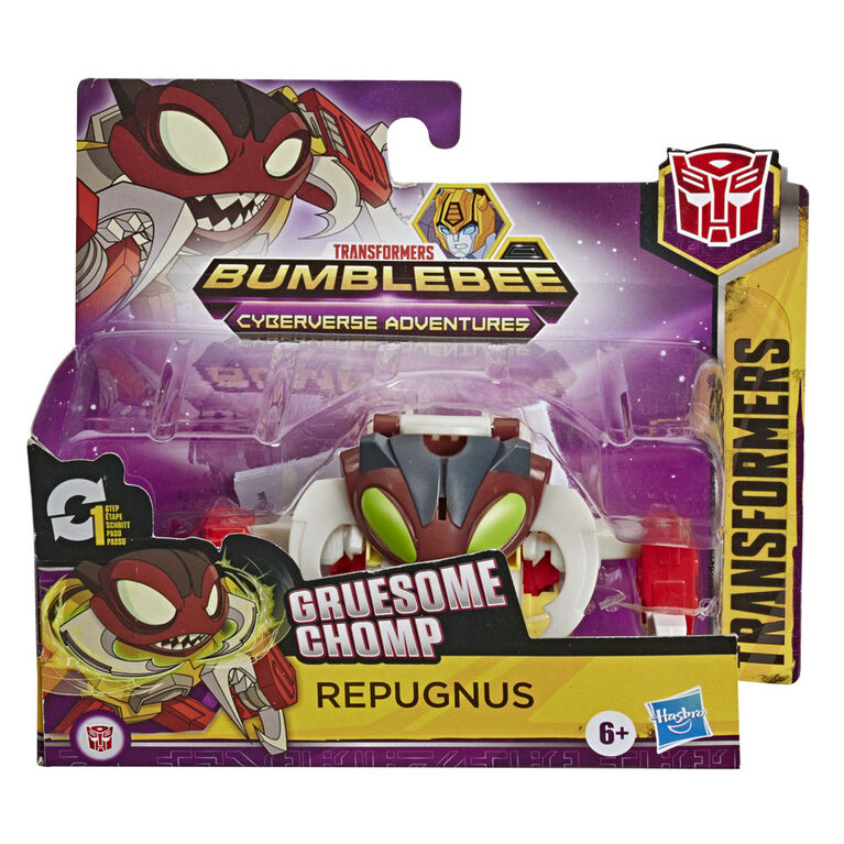 Transformers Bumblebee Cyberverse Adventures, figurine Repugnus Action Attackers de 10,5 cm à conversion 1 étape