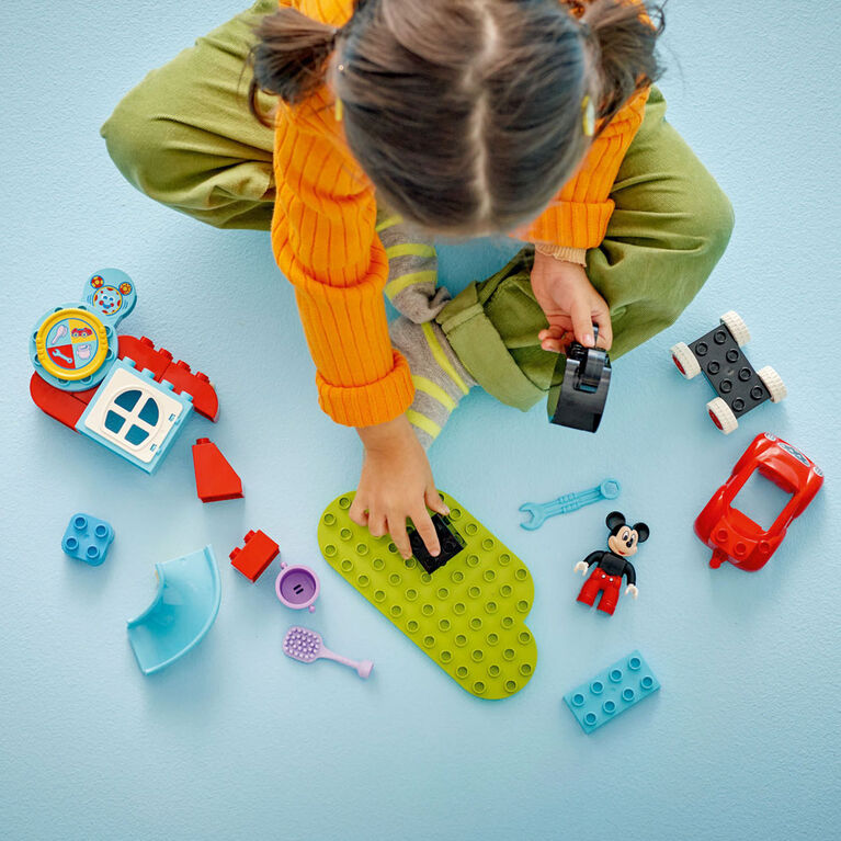 LEGO DUPLO Disney Mickey Mouse Clubhouse & Car Building Kit - Toddler Toy for Ages 2-4 - 10454