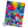 Big Ben Milton Bradley 300-Piece Luxe Jigsaw Puzzle, Rainbow Umbrellas