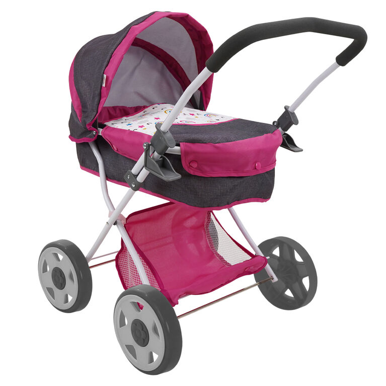 Poussette pour Poupée - Poussette De Poupée Pliable | Poussette Bebe Jouet  Fille | Poussette De Poupée | Jouet De Jeu De Rôle