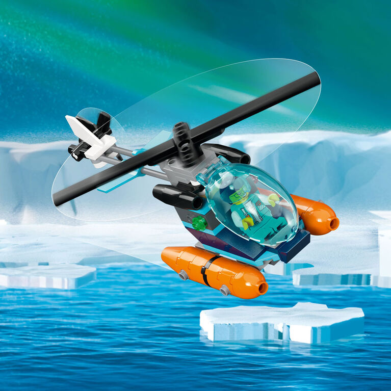 LEGO 60368 City Le Navire d'Exploration Arctique, Grand Jouet avec