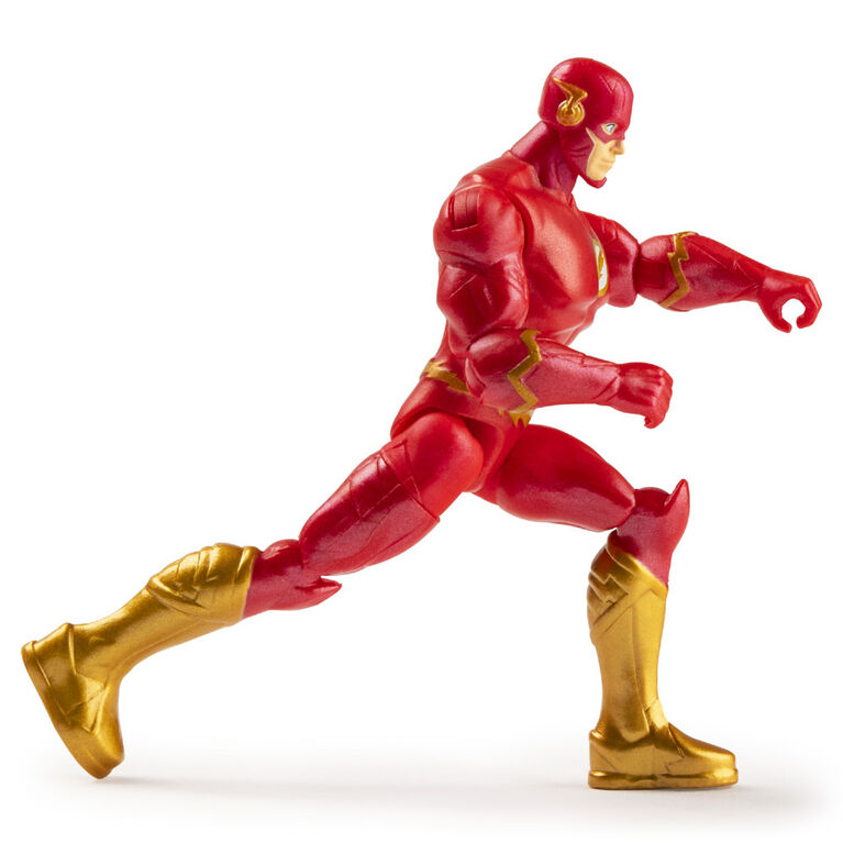 DC Comics 4-Inch The Flash Action Figure with 3 Mystery Accessories, Adventure 1