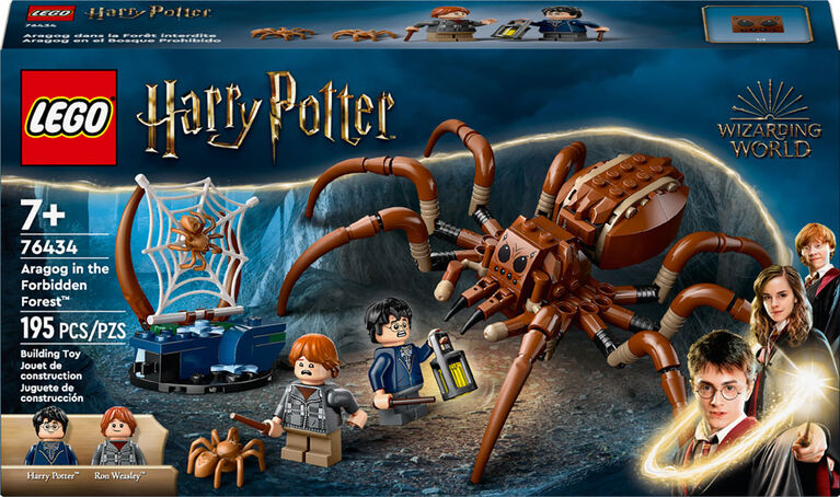 LEGO Harry Potter Aragog in the Forbidden Forest Spider Toy Playset, 2 Minifigures 76434
