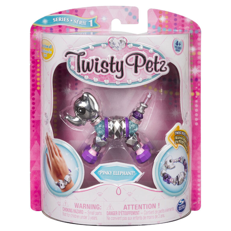 Twisty Petz - Pinky Elephant Bracelet for Kids