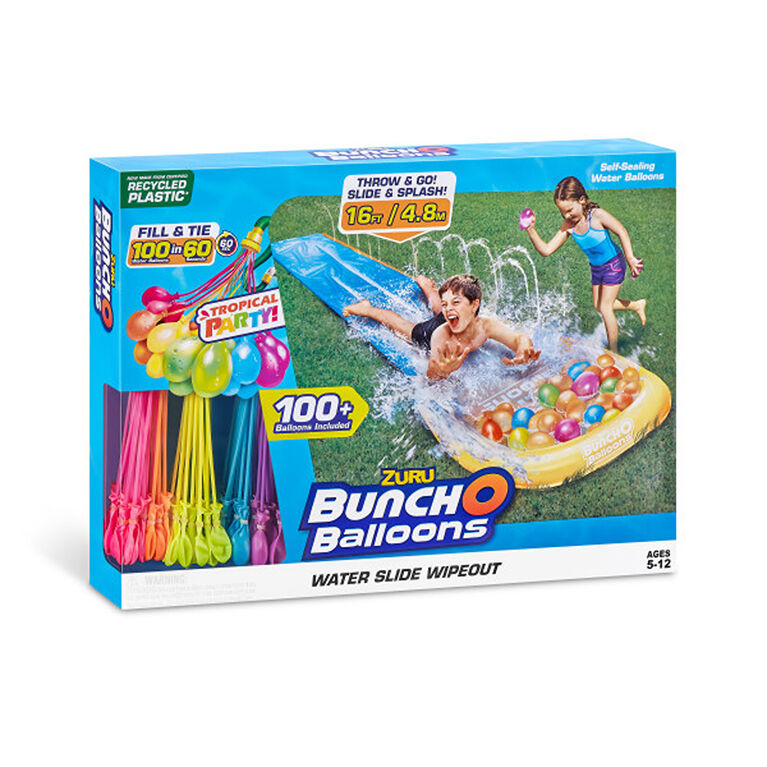 Zuru Bunch O Balloons Tropical Party Water Slide Wipeout (1x Lane)